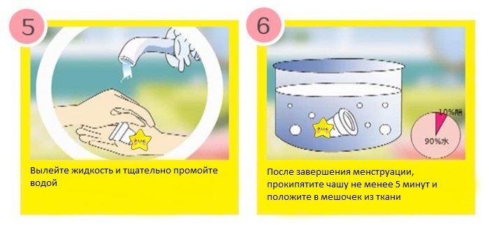 как вытащить менструальную чашу