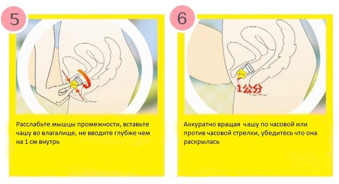 введение менструальной чаши инструкция