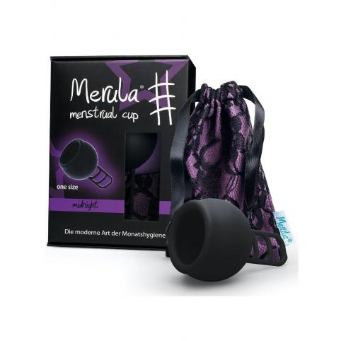 Менструальная чаша "Merula" черная midnight (One Size - универсальная)