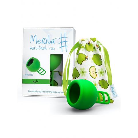 Менструальная чаша "Merula" зеленая apple (One Size - универсальная)