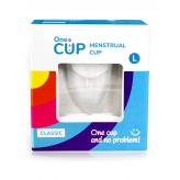 Менструальная чаша OneCUP Classic прозрачная размер L